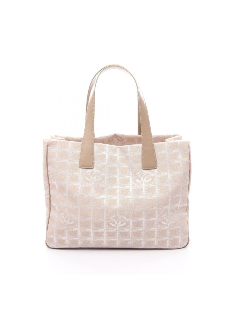 Chanel Tote New Travelline Beige Leather